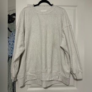 American Eagle Aerie Cozy Gray Inside Out Sweatshirt
